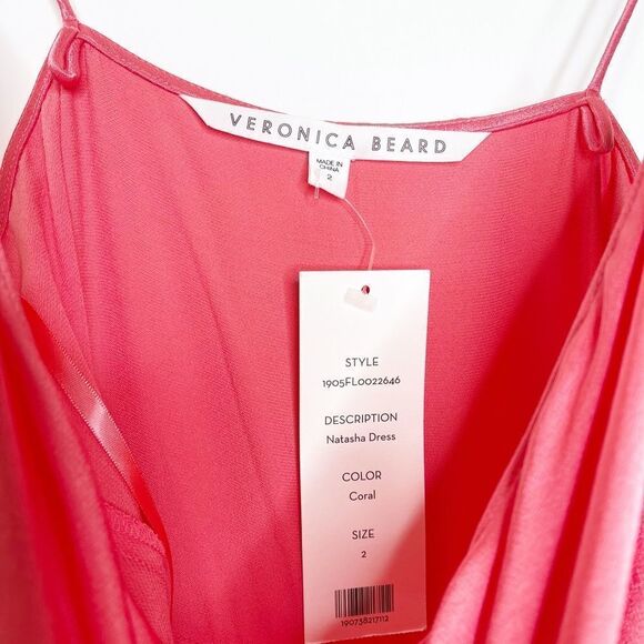 VERONICA BEARD Natasha Satin Rushed Maxi Dress - Picture 5 of 11